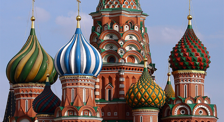 La Catedral de San Basilio en Moscú 